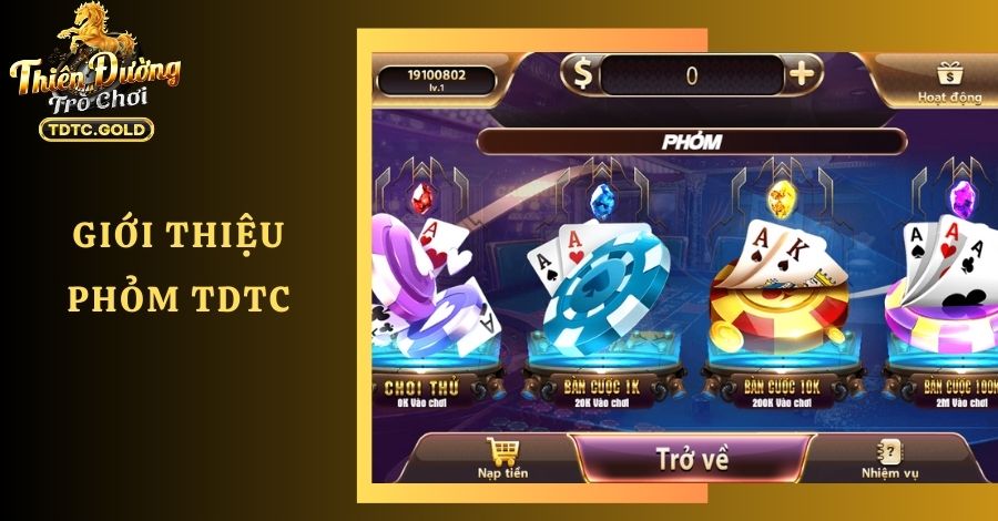 Hướng Dẫn Chơi Phỏm TDTC Chi Tiết Cho Người Mới Bắt Đầu