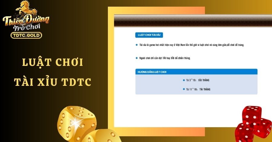 Tài Xỉu TDTC Có Gì Hấp Dẫn? Hướng Dẫn Cách Chơi Từ A - Z