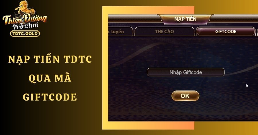 Hướng Dẫn Nạp Tiền TDTC Siêu Đơn Giản Cho Tân Thủ